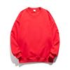 Sudadera Pesada de Cuello Redondo con Forro Polar, Holgada, Hombros Descubiertos, Terciopelo Zorro Plateado, 480g, para Hombre Joven, Campus, Chaqueta de Otoño e Invierno