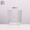 Vaso de vidrio transparente para aromaterapia, moderno, para dormitorio, con velas, nuevo estilo, con adornos de fragancia, recipiente de vidrio grueso, taza vacía.