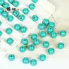 10 Piezas de Diversos Estilos de Cuentas de Bambú Turquesa Sintético, Cuentas de Ábaco, Cuentas de Calabaza, Cuentas Sueltas en Forma de Rosa, Accesorios para Joyería DIY