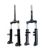 Bicicleta eléctrica a batería horquilla delantera simple amortiguación de impactos amortiguador 14 pulgadas montaje nuevo imitación hidráulica horquilla triple columna de dirección