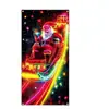 Banner de Puerta Fluorescente UV Nuevo de Navidad Transfronterizo Cubierta de Puerta Fondo Decoración para Fiesta Festiva (El Producto en Sí No Brilla)
