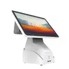 Caixa Registradora Youku D2 Terminal Pos de Tela Dupla de 15,6 polegadas Máquina All-In-One para Lojas de Chá com Leite, Supermercados, Varejo e Food Service