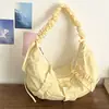 Bolsa de Hojaldre Nueva de Verano Transfronteriza, Estilo Dulce Plegado, Bolso de Hombro Versátil Simple Coreano, Bolso Cruzado