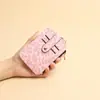 Porta-Cartões de Couro PU Estampado de Leopardo Transfronteiriço com Múltiplos Slots para Cartões Porta-Cartões Compacto com Zíper Porta-Moedas Porta-Cartões Portátil Pingente de Chave Bolsa para Cosméticos