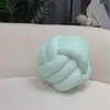 Cojín redondo de bola cruzada ins decoración del hogar terciopelo de cristal bola anudada sofá dormitorio de invitados cabecera almohada venta directa de fábrica