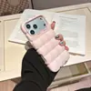 Funda de color sólido para teléfono 17promax tipo gofre de huevo, funda protectora creativa 16pro linda y elegante