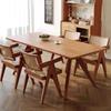 Mesa de Jantar Simples Nórdica em Madeira Maciça Baleia Mesa Longa de Designer para Casa Sala de Estar Conjunto de Mesa e Cadeiras de Jantar para Restaurante Pousada