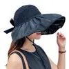 Sombrero de Pescador de Paja Abierto con Tiras Sombrero de Playa Ins Negro de Goma Sombrero de Pescador para Mujer Salida de Verano Protección Solar Sombrero de Sol de Playa