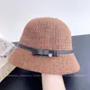 Gorro de Punto de Moda con Lazo Simple Estilo Coreano para Mujer Otoño Invierno Casual Versátil Gorro de Pescador Cálido a Prueba de Viento