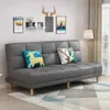 Sofá apartamento pequeño habitación de alquiler sin instalación cama plegable sofá cama integrado doble uso salón de uñas sofá área de descanso