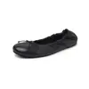 Comercio Exterior Tallas Grandes 40-42 Zapatos Planos de Ballet Piel de Oveja Otoño Nuevo Punta Redonda Lazo Suela Suave Zapatos de Casa para Hogareños Huevo Enrollado