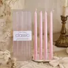 Velas Cónicas de Color Estilo Europeo con Mecha Larga Sin Humo Sin Olor Decoración de Mesa de Boda Cena a la Luz de Velas Uso en el Hogar Venta al por Mayor Transfronteriza