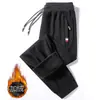 Calças de Lã Forradas Outono/Inverno 2024, Calças de Moletom Casuais Largas, Calças Jogger de Perna Reta, Tamanhos M-8XL, Quatro Cores Disponíveis, Alta Elasticidade e Confortáveis