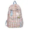 Nova Mochila para Estudante do Ensino Fundamental de Nicho de Comércio Exterior Estilo Coreano Veludo Cotelê Unissex Bolsa de Ombro Duplo Grande Capacidade Mochila de Viagem Atacado