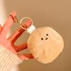 Creativo Dibujo Animado Comida Peluche Comida Muñeco de Juego Colgante Llavero de Niña Colgante para Mochila Muñeco Decorativo Pequeño Venta al por Mayor