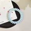 Anillo para el pelo de línea telefónica de color liso estilo coreano para niñas no daña el pelo goma elástica cuerda para el pelo con temperamento accesorios para el pelo cuerda para el pelo
