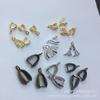 Pingente DIY Banhado a Cobre 18k Joia Pingente Fivela Fivela Melão Fivela Triângulo Clipe Fivela Clipe Pingente de Cristal Fivela Clipe Fivela de Jade