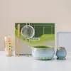 Popular Set de Té Matcha de Amazon Tazón de Matcha Rosa Degradado Tazón de Té Cocido en Horno Batidor de Té Juego de Herramientas para Té