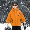 Chaqueta Gruesa de Terciopelo Plus para Niños Parka Infantil Otoño Invierno 2025 Nueva Impermeable a Prueba de Viento Ropa de Invierno para Niño Bebé Chaqueta
