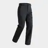 Pantalones largos casuales rectos para hombre, versátiles para el trabajo y el aire libre, forro polar, semi-elásticos, de la nueva colección de otoño