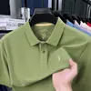 Alihu 100 algodón mercerizado marca Paul camiseta de manga corta de verano para hombre cuello de polo de algodón de alta calidad hombre