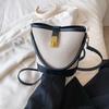 Bolso Pequeño Portátil Retro Casual de Color en Contraste Transfronterizo Bolso de Mujer Primavera y Verano 2024 Bolso Bucket Texturizado Combinable Bolso de Hombro