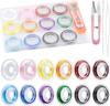 Accesorios para Joyería DIY Hilo para Cuentas Caja 0.4-1.0mm Cordón Elástico Transparente Redondo Cuentas de Oración Hilo Plano de Cristal