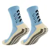 Meias de Futebol Transfronteiriças, Meia-Calça, Parte Inferior Acolchoada tipo Toalha, Meias Antiderrapantes com Pontos de Borracha, Respiráveis, Absorventes de Suor, Meias Esportivas, Preto, Tamanho Único, Branco