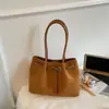Bolsa Retrô Feminina Grande Capacidade 2025 Nova Outono e Inverno Versátil Ombro Axila Bolsa Tote Casual Trabalho Deslocamento