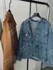 DestaqueYuran 26 Nova Coleção de Início de Outono Jaqueta Jeans com Bolso em Algodão Siro-fiado Ultramacio para Trabalho