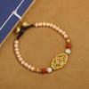 Pulsera de Piedra Natural Estilo Étnico Tibetano Nuevo Retro Simple Personalidad para Hombre y Mujer Serie Cuentas Nepalés Tejida