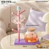 Adorno de Almacenamiento con Forma de Calamar de Dibujos Animados para Uso Doméstico, Portavasos de Té de Gama Alta, Estante para Tazas, Estante de Almacenamiento para Escritorio