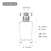 En stock: Botella de perfume de vidrio transparente de 15 ml, botella decantadora de perfume, botella con atomizador, botella de vidrio vacía, juego de alta gama