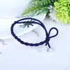Goma para el Cabello de Perlas Dos en Uno, Cuerda para el Cabello Moda y Sencilla, Nuevo Accesorio para el Cabello de Diosa, Cuerda para Cola de Caballo de Alta Elasticidad