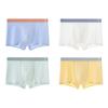 Ropa interior para niños, ropa interior sin costuras para niños, calzoncillos tipo bóxer finos de verano de seda de hielo de lyocell para niños, modal bacteriostático
