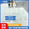Placa de Mahjong com Areia Colorida de Alta Transparência Acrílica DIY Personalizada Peças de Cartas Areia Colorida Suporte de Anime Ornamento em Branco