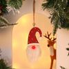Nuevas decoraciones navideñas bosque anciano con colgante de luz luminoso árbol de Navidad pequeño colgante fiesta escaparate