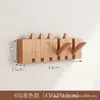 Perchero de Pared con Forma de Tecla de Piano para Entrada, Gancho de Madera Maciza para Dormitorio o Vestíbulo (Requiere Taladro), Perchero para Abrigos y Sombreros para Detrás de la Puerta