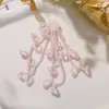 Roupas Borla Longa Contas de Arroz Videira Tecido Patch DIY Brincos de Borla Elegantes Acessórios de Cabelo Acessórios de Broche