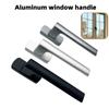 Venta Directa de Fábrica de Sistemas de Manijas para Puertas y Ventanas de Aleación de Aluminio, Manija de Horquilla Cuadrada para Ventana Abatible, Manija para Ventana de Plástico y Acero