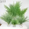 Plantas Verdes Simuladas, Decoración de Interiores, Sala de Estar, Adornos de Entrada, Habitación Modelo de Hotel, Hojas de Helecho, Nuevo Estilo Chino