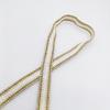 Nuevo Felpa de Poliéster Estilo Chanel Accesorios de Encaje Dorado Abrigo de Mujer Cortina Accesorios Decorativos de Encaje Cinta