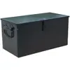 Caja de hierro para almacenamiento grande de lámina de hierro blanca con cerradura para carpintería, engrosada, oxidada, abatible, caja de almacenamiento de gran capacidad