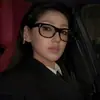Gafas de sol negras geniales de estilo europeo y americano para mujer, Gafas de sol de alta gama de color té claro estilo profesor picante moderno Y2K para hombre