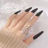 Joyería Europea y Americana Transfronteriza, Anillos de Mujer Elegantes y Únicos, Anillos Abiertos Irregulares Huecos Simples y Versátiles