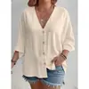 Cárdigan casual de punto de algodón y lino de talla grande, holgado, de manga larga, color liso, para primavera y otoño, transfronterizo del sudeste asiático