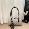 Bolso de mujer de gran capacidad, nuevo bolso de hombro casual de otoño 2026, bolso Boston tote cruzado para viajes cortos