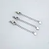 Cadena de Extensión de Acero Inoxidable para Broche de Collar, Pulida a un Acabado Blanco Brillante, Broche de Langosta que No se Desvanece, Cadena de Cola, Pulsera de Acero de Titanio, Broche de Perla