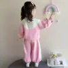 Conjunto de Ropa para Niña Primavera y Otoño 2026 Estilo Nuevo Ropa de Otoño para Bebé Sudadera Linda de Gato Conjunto de Dos Piezas para Niñas Pequeñas