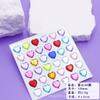 Pegatinas de Diamantes Acrílicos Hechas a Mano Más Vendidas Transfronterizas Regalos para Niños Pegatinas de Gemas 10 mm Forma de Corazón Redondas DIY